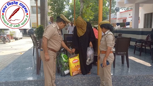 असहाय महिला के "भाई" बनकर थाना प्रभारी ने की मदद !