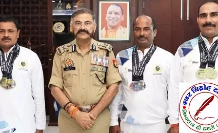 DGP UP ने 15वें वर्ल्ड फायर फाइटर्स गेम्स 2024 में शानदार प्रदर्शन करने पर मेडल पहनाकर किया सम्मानित !