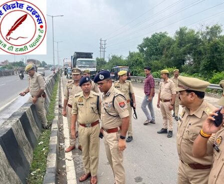 कानपुर के NH-2 हाईवे में अर्द्ध नग्न अवस्था मे मिला महिला का शव मिला, हत्या की आशंका !