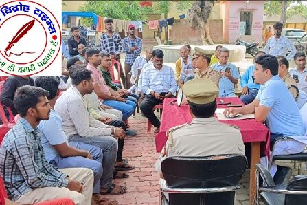 SDM खजनी की अध्यक्षता में खजनी थाने पर हुई नवरात्र दुर्गा पूजा व दशहरा को लेकर बैठक !