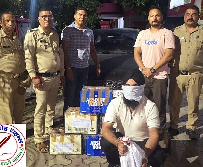 लग्जरी कार से शराब की तस्करी करने वाले एक युवक को नैनीताल पुलिस एसओजी ने किया गिरफ्तार !
