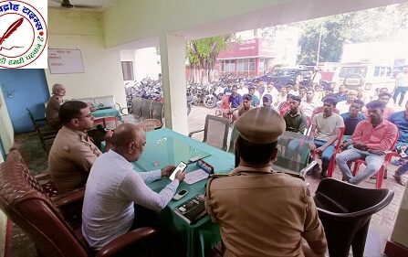 पीस कमेटी मीटिंग कर सौहार्दपूर्ण तरीके से त्यौहार मनाने की अपील की गई !