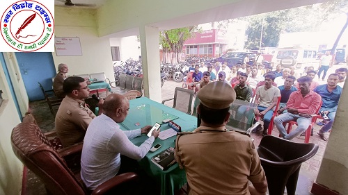 पीस कमेटी मीटिंग कर सौहार्दपूर्ण तरीके से त्यौहार मनाने की अपील की गई !