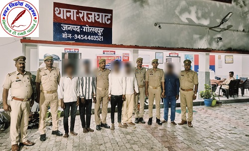 मूर्ति विसर्जन के दौरान युवक की चाकू से मारकर हत्या करने वाले पांच आरोपियों को एसओजी व राजघाट पुलिस ने किया गिरफ्तार !