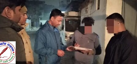 99 हजार रूपये की ऑनलाइन ठगी करने वाले अभियुक्त को पुलिस ने वाराणासी उ.प्र. जाकर नोटिस तामील कराया !