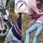 घने कोहरे में पीछे से बाइक सवार ने DCM में मारी जोरदार टक्कर !
