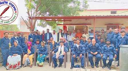 तिलक व अक्षत लगाकर गर्म वस्त्र (वर्दी), जूता व मोजा किया वितरित !