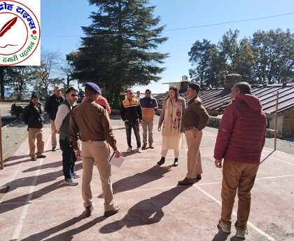 SSP नैनीताल ने नगर निकाय चुनाव हेतु सुरक्षा व्यवस्था का किया निरिक्षण !