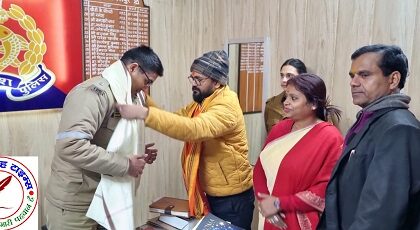 पराक्रम दिवस पर हिंदू सुरक्षा सेवा ट्रस्ट ने किया थाना अध्यक्षों का सम्मान !