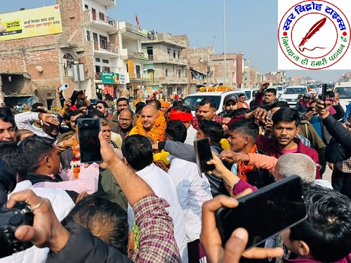 मिल्कीपुर में खब्बू तिवारी का तूफानी प्रचार जारी !