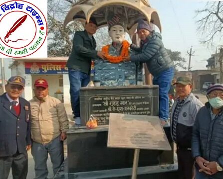पुलवामा हमले की बरसी पर शहीदों को नमन ! पूर्व सैनिकों ने दी श्रृद्धांजलि, शहीदों की प्रतिमा पर चढ़ाए पुष्प !