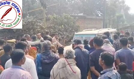 पड़ौली गांव में लड़की भगाने के मामले को लेकर दो पक्षों में विवाद, पुलिस बल तैनात !