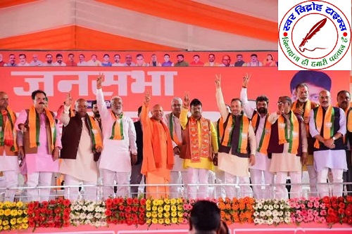 मिल्कीपुर में खब्बू तिवारी का तूफानी प्रचार !