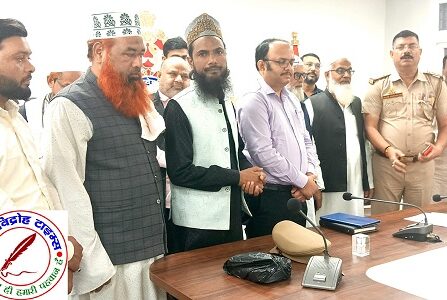 जुमे की नमाज को लेकर गोरखनाथ थाने पर उलेमा इकराम के साथ हुई बैठक !