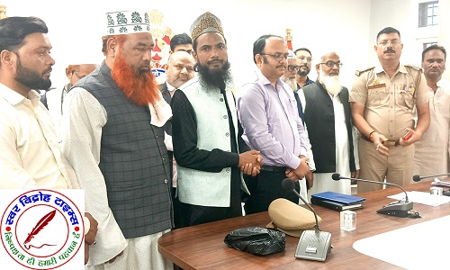जुमे की नमाज को लेकर गोरखनाथ थाने पर उलेमा इकराम के साथ हुई बैठक !