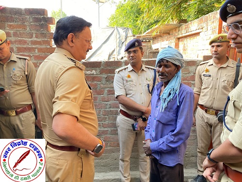 SP शाहजहाँपुर श्री राजेश द्विवेदी ने घटना स्थल का निरीक्षण !