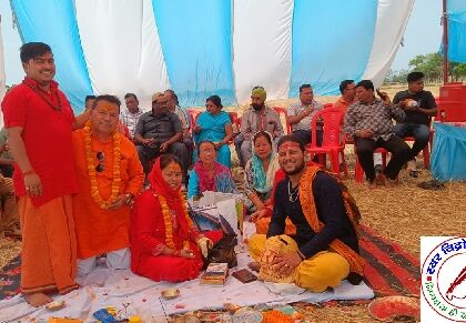 महावीर हनुमान जयंती के शुभ अवसर पर 51 फिट ऊँची मूर्ती निर्माण हेतु भूमि पूजन कार्यक्रम आयोजित !