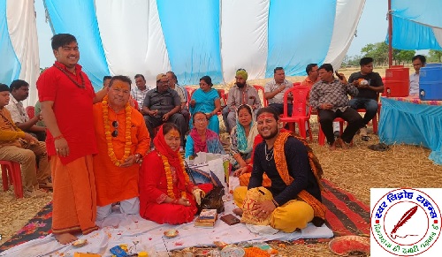 महावीर हनुमान जयंती के शुभ अवसर पर 51 फिट ऊँची मूर्ती निर्माण हेतु भूमि पूजन कार्यक्रम आयोजित !