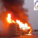 लखनऊ में किसान पथ पर डबल डेकर बस में लगी भीषण आग, पांच यात्रियों की झुलसकर हुई दर्दनाक मौत !