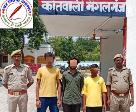 थाना मैगलगंज पुलिस द्वारा, सोशल मीडिया प्लेटफार्म पर आपत्तिजनक व अभद्र रील बनाकर पोस्ट करने के आरोपित तीन नफर अभियुक्तों को गिरफ्तार किया गया !