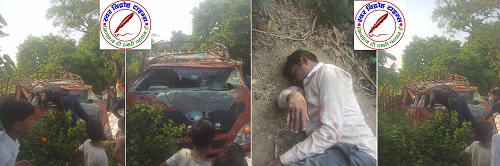 लखीमपुर मार्ग पर सदरपुर के पास बड़ा एक्सीडेंट !