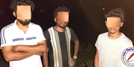 पशु मांस की तस्करी करने वाले तीन तस्करों को ग्रामीणों ने पकड़ा !