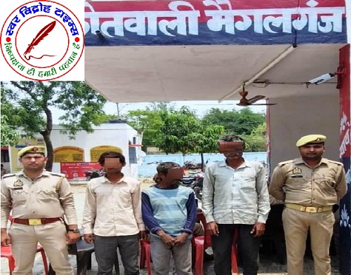 थाना मैगलगंज पुलिस द्वारा, विभिन्न अभियोगो में 03 नफर वारंटी अभियुक्तों को गिरफ्तार किया गया !