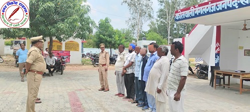 चिन्हित असामाजिक तत्वों को सख्त दी हिदायत - नवागत प्रभारी निरीक्षक