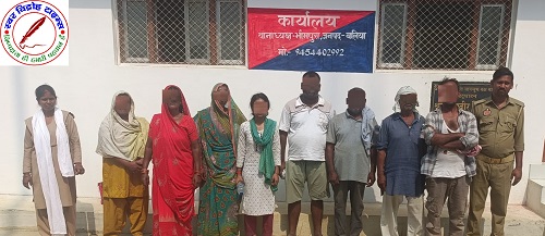 झगड़ा फसाद कर शांति भंग करने वाले 08 व्यक्तियों / महिलाओं के विरूद्ध कार्यवाही !