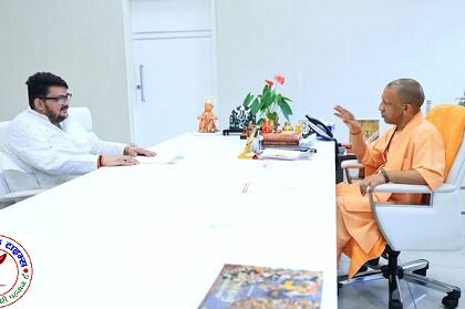 ब्लॉक प्रमुख शशांक शेखर तिवारी ने CM योगी आदित्यनाथ से मुलाक़ात की !