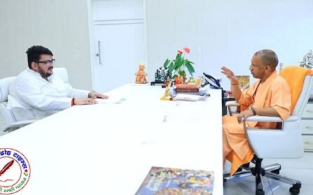 ब्लॉक प्रमुख शशांक शेखर तिवारी ने CM योगी आदित्यनाथ से मुलाक़ात की !