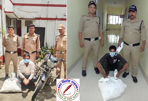 चोरगलिया पुलिस ने अवैध शराब के अलग- अलग मामलों में 02 अभियुक्तों को किया गिरफ्तार, कुल 100 पाउच कच्ची शराब बरामद !