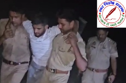 रसड़ा पुलिस एवं अभियुक्त में फायरिंग !