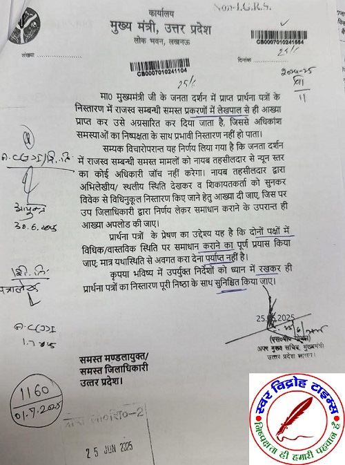 लेखपाल स्तर पर राजस्व कार्यों को लेकर बड़ी अपडेट ! राजस्व मामलों की जांच को लेकर बड़ा फैसला !