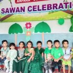 शिशु मंदिर विद्यालय में सावन महोत्सव धूमधाम से मनाया गया !