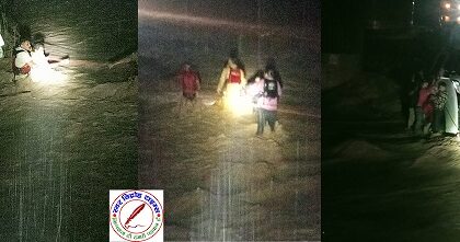 पानी के कहर में फंसी 10 ज़िंदगी, नैनीताल पुलिस बनी जीवन रक्षक डोरी ! यात्रियों ने कहा "थैंक यू फॉर लाइफ" !