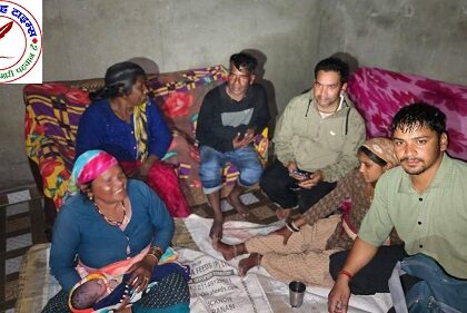 मेडिकल टीम ने 21 वर्षीय महिला की सुरक्षित डिलीवरी घर पर ही करवाई !