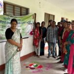 राजकीय महाविद्यालय चुनार में रंगोली प्रतियोगिता आयोजित !