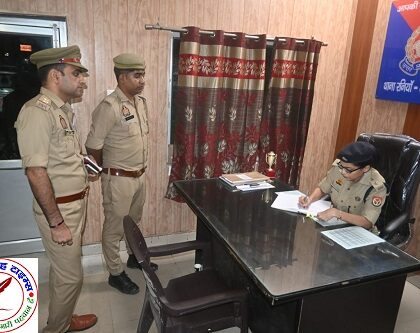 कानपुर देहात की SP श्रद्धा नरेंद्र पाण्डेय ने थाना रनिया का आकस्मिक निरीक्षण किया !