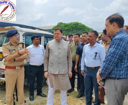 मुख्यमंत्री धामी ने जॉलीग्रांट एयरपोर्ट पहुंचकर किया निरीक्षण !