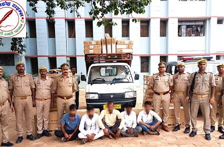 जाह्नवी पेट्रोल पम्प के पास खड़ी कन्टेनर से LCD TV की चोरी की घटना का सफल अनावरण ! 