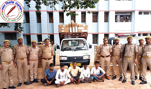 जाह्नवी पेट्रोल पम्प के पास खड़ी कन्टेनर से LCD TV की चोरी की घटना का सफल अनावरण ! 