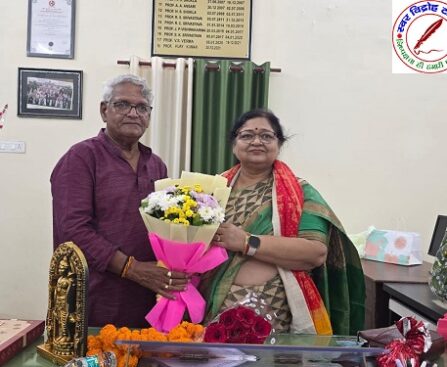 प्रो. उमा श्रीवास्तव ने गणित एवं सांख्यिकी विभाग के अध्यक्ष का पदभार ग्रहण किया !