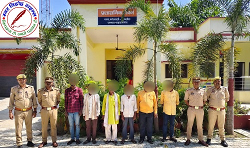 थाना निचलौल द्वारा भिन्न भिन्न प्रकरणों से सम्बंधित 06 वारंटी को किया गया गिरफ्तार !