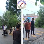 बारिश से गिरा विशाल काय चिलबिल का पेड़ बाल बाल बचे राहगीर ! कछवा चुनार राजमार्ग 74 पर हुआ हादसा बाल बाल बचे राहगीर ! स्थानीय लोगों के सूझ बूझ से बड़ा हादसा होते होते बचा !