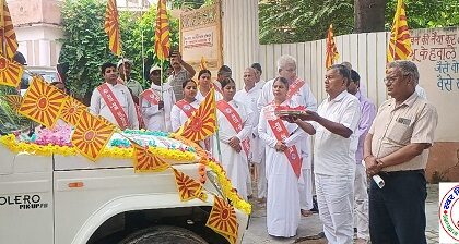 ब्रह्मा बाबा के रथ का गांव गांव में भ्रमण !