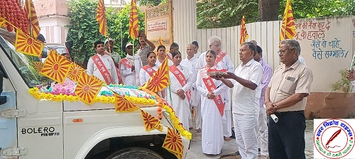 ब्रह्मा बाबा के रथ का गांव गांव में भ्रमण !