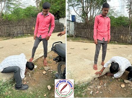 अनपरा नगर पंचायत मे रोड निर्माण मे लाखो का गोलमाल !