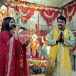 मां दुर्गा पंडाल में हुआ जागरण का आयोजन ! भदोही के अजय दुबे व प्रयागराज से श्वेता सरगम ने देवी गीतों से बांधा समा !