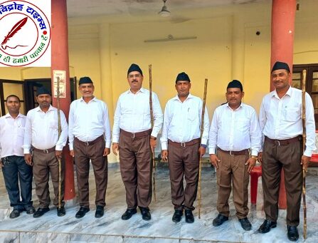 नौतनवा कस्बे में स्वयंसेवकों ने किया पथ संचलन, विधायक, ब्लॉक प्रमुख और चेयरमैन भी होगें शामिल !